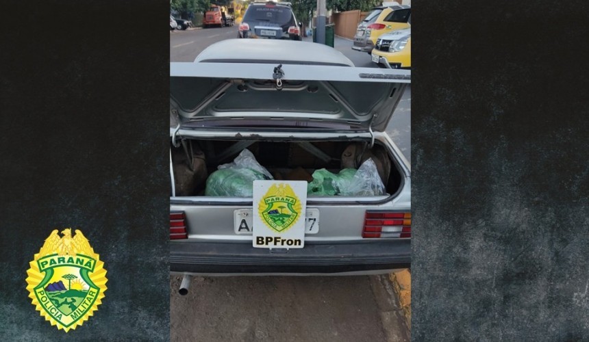 BPFRON apreende drogas em veículo durante Operação Hórus em Realeza