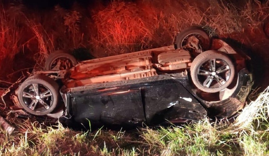 Três pessoas morrem em grave acidente na PR-573, em Braganey