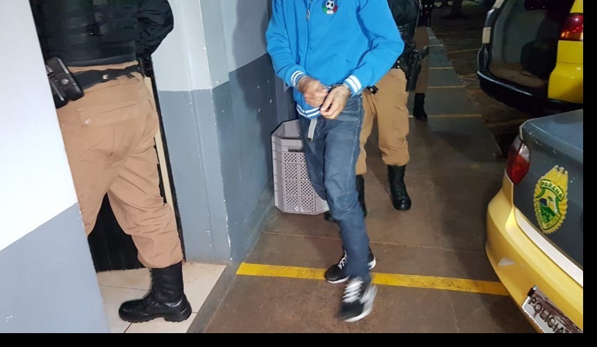 Autor de homicídio em Santa Tereza do Oeste é preso pela Rotam; vítima levou 12 facadas