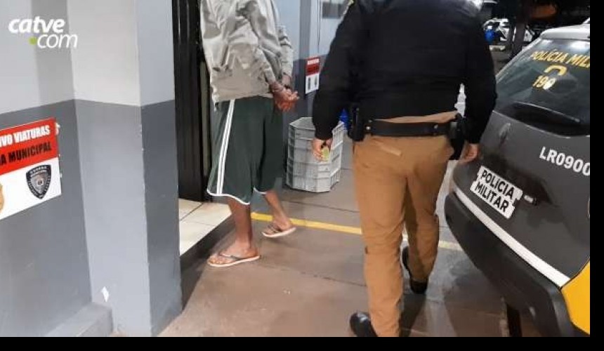 Marido é detido acusado de agredir a esposa em Cascavel