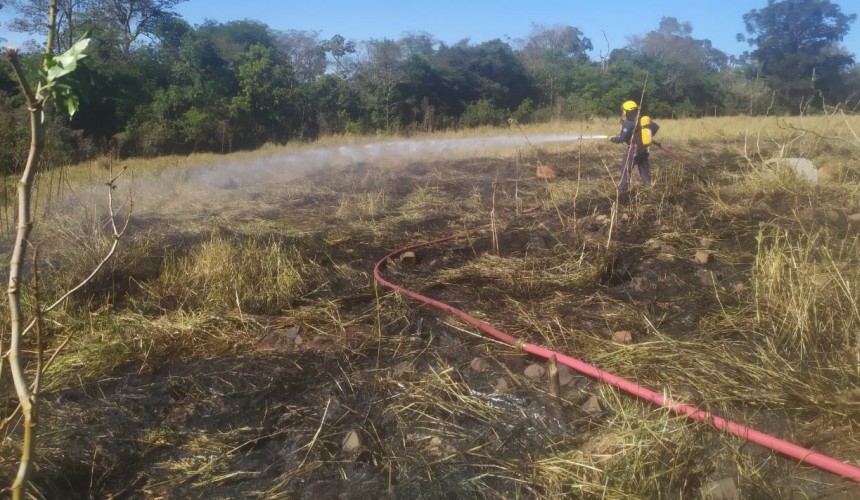 Incêndio ambiental atinge cerca de 500m² de pastagem próximo da BR-163 em Capitão