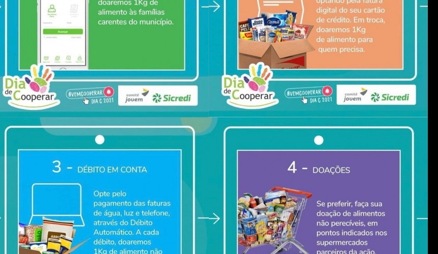 Dia ‘C’: Sicredi de Capitão incentiva sustentabilidade e responsabilidade ambiental com doação de alimentos