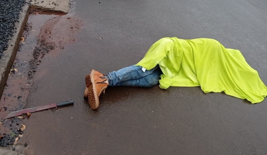 Homem morre com golpes de facão durante briga de família em Pato Branco