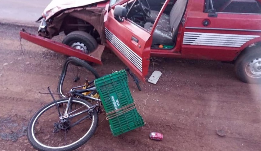 Motorista que atropelou ciclista na PR 484 é morador de Santa Lúcia