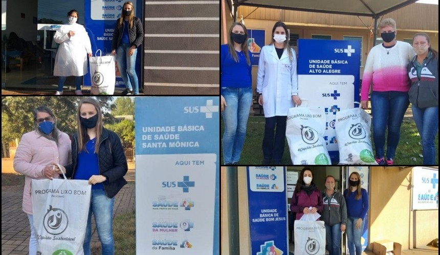 Programa Lixo Bom começa a distribuir sacolas de ráfia nos postos de saúde em Capitão