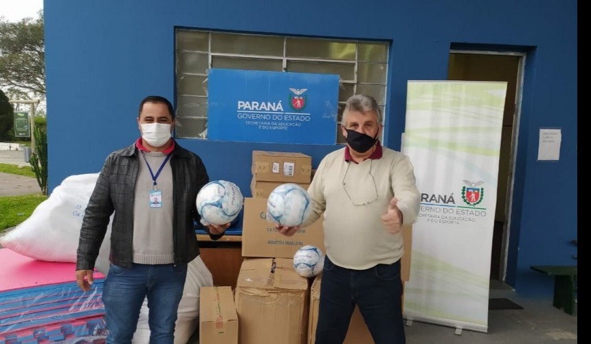 Capitão recebe kit’s esportivos do Programa ‘Educação + Esporte – Transforma Paraná’