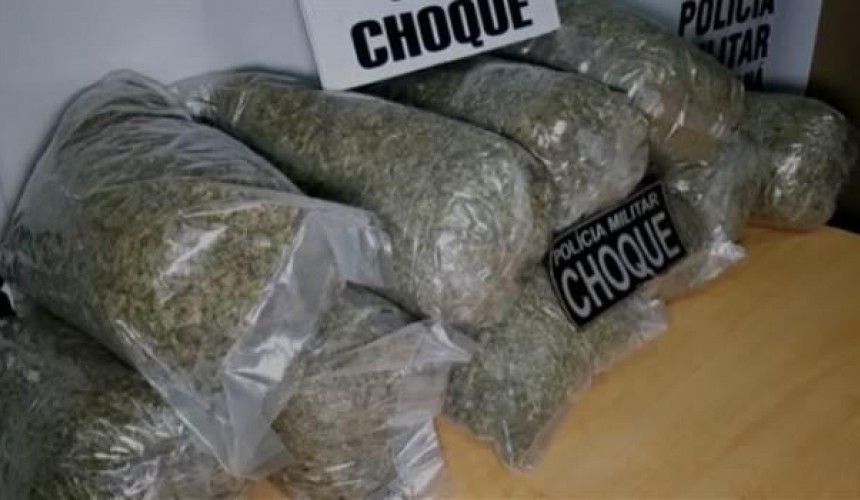 Homem é detido com 10 quilos de maconha na rodoviária de Cascavel