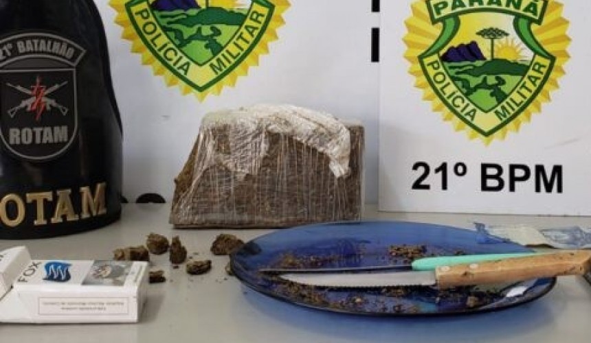 ROTAM prende mulher por tráfico de drogas em Santo Antônio do Sudoeste