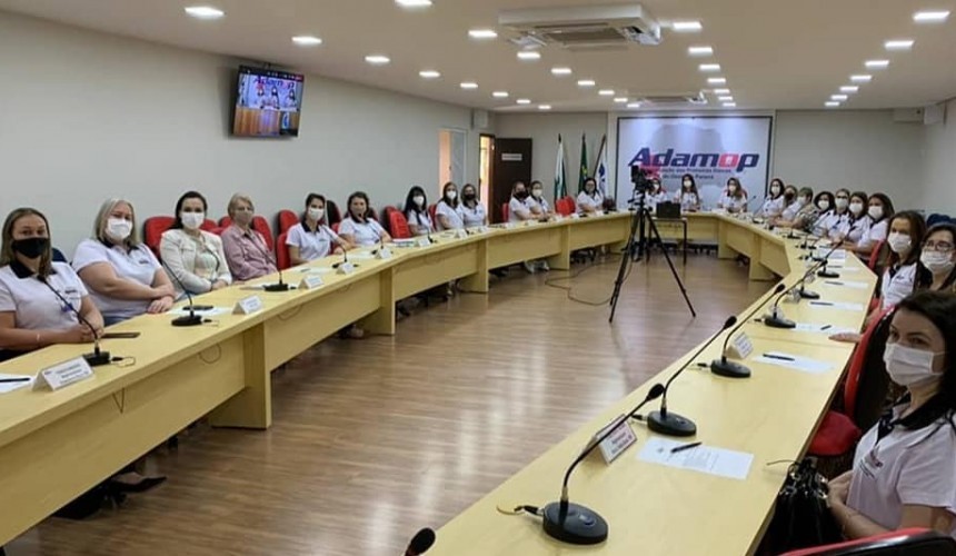 Capitão participou de reunião da ADAMOP com a Primeira Dama Michele Bolsonaro