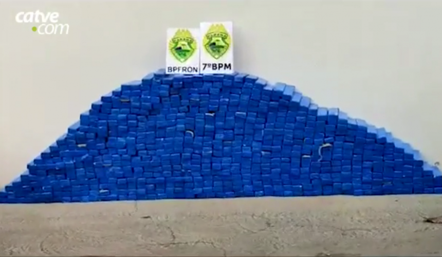 Mais de 500kg de maconha são apreendidos em Rondon