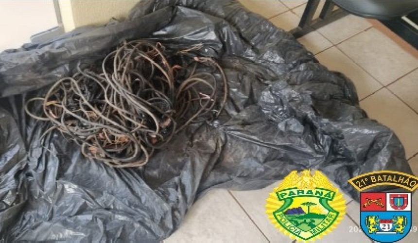 PM de Realeza recupera objetos furtados após apreender dois menores