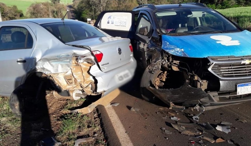 Acidente envolvendo vários veículos é registrado em Santa Izabel do Oeste