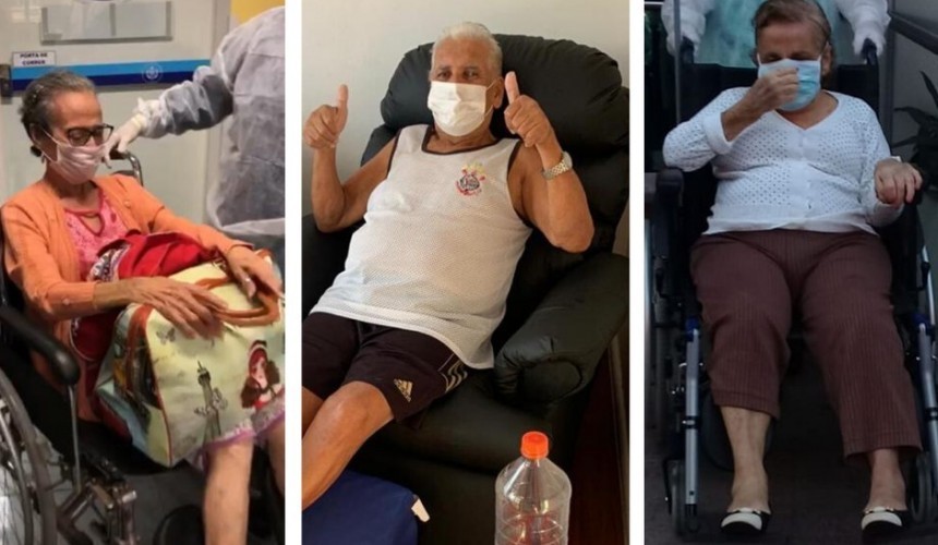 Idosos voltam a ser maioria de atendidos com Covid-19