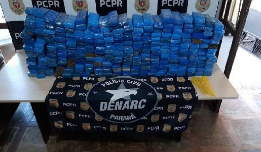 Menor é apreendido dirigindo veículo com mais de 200kg de maconha na BR 277 em Cascavel