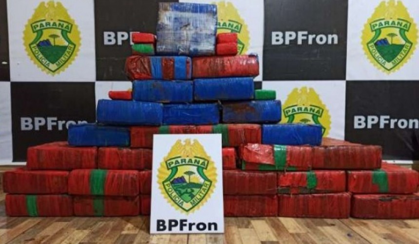 Grande quantidade de drogas é apreendida em Guaíra