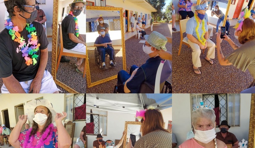 ALEGRIA: Idosos do Condomínio da Terceira Idade realizam sessão de fotos