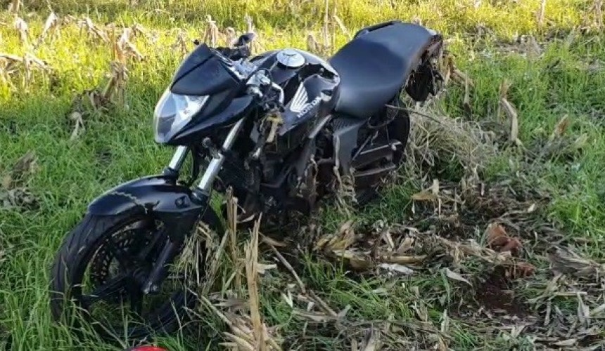 Jovem fica ferido em grave acidente na PR-281 em Realeza