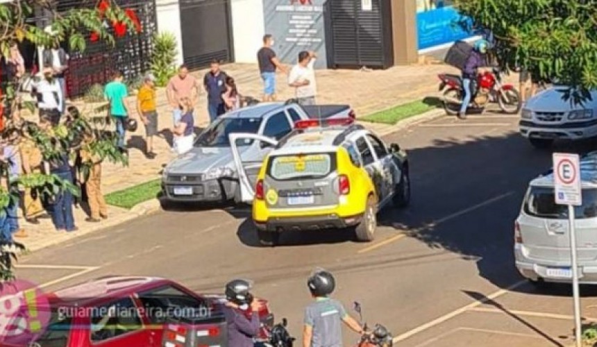 Discussão no Centro de Medianeira termina com empresário morto e suspeito preso