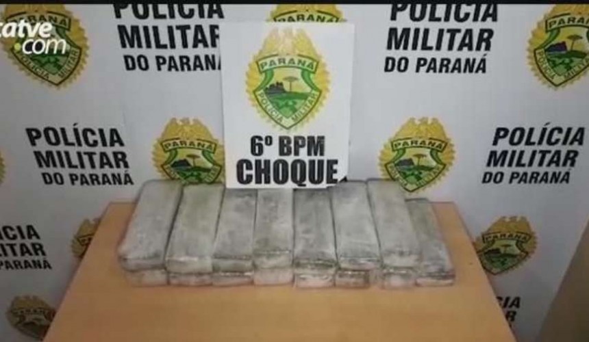 Mulher é presa em Cascavel com mais de 12 Kg de maconha em ônibus