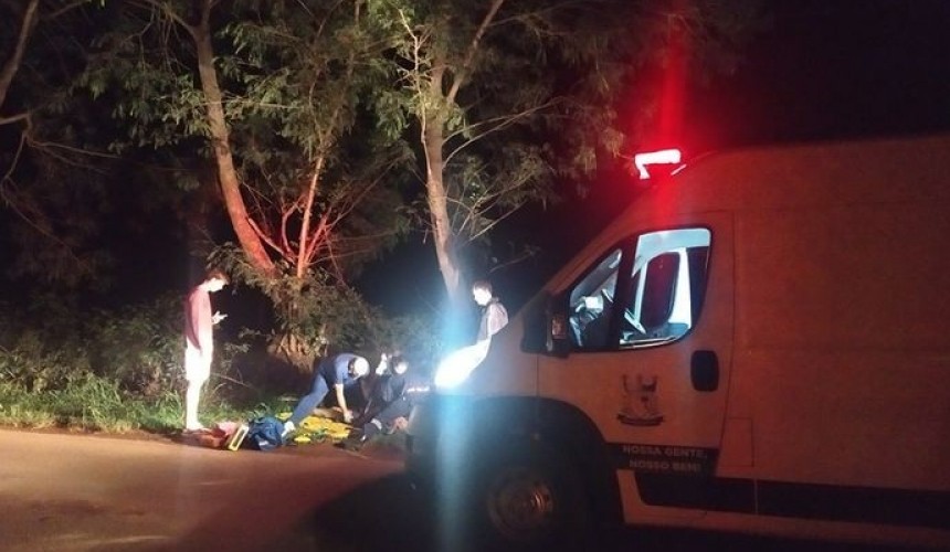 Acidente com motociclista foi registrado na PR-484 que liga Capitão a Boa Vista da Aparecida