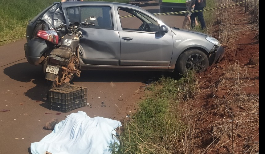 Motociclista morre em grave acidente em Boa Vista da Aparecida