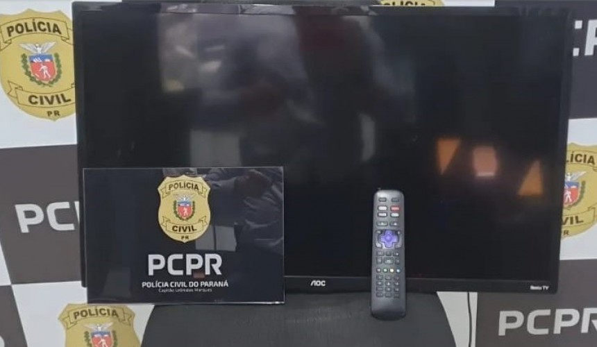 Polícia recupera TV furtada em Capitão