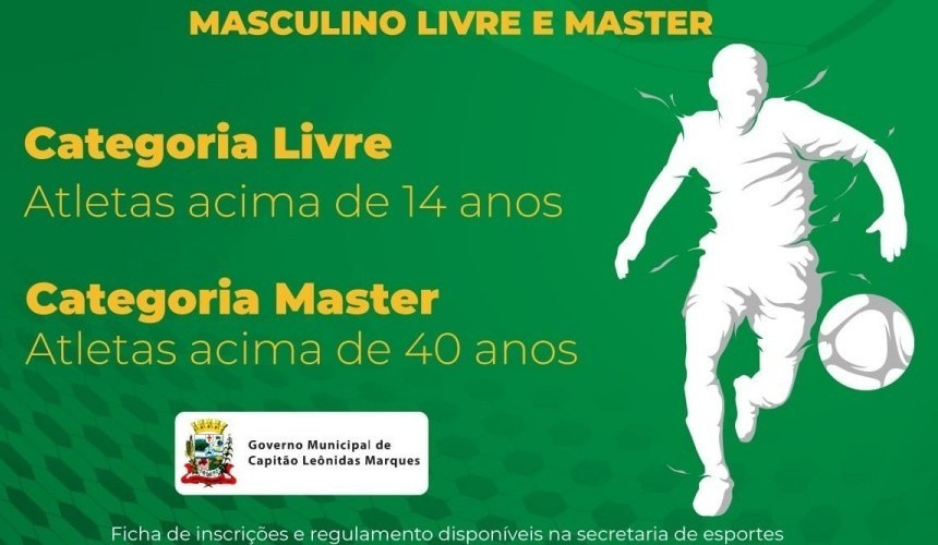 Acontece hoje o congresso técnico para o campeonato de futebol sete de Capitão