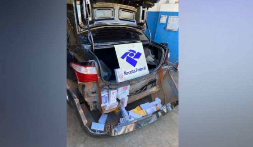 Receita Federal apreende 50 celulares ocultados em veículo em Vera Cruz do Oeste