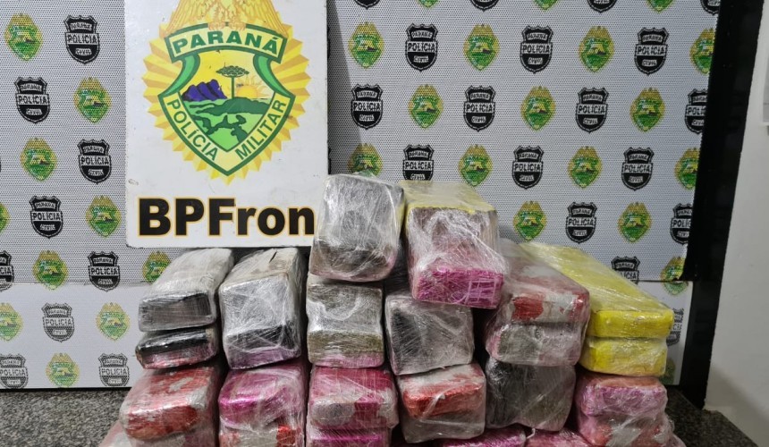BPFRON apreende droga durante abordagem em Realeza-PR