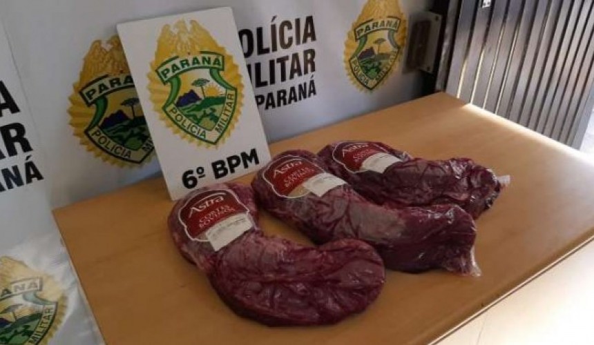 Jovem de 24 anos é detida após furtar filé mignon em supermercado de Cascavel