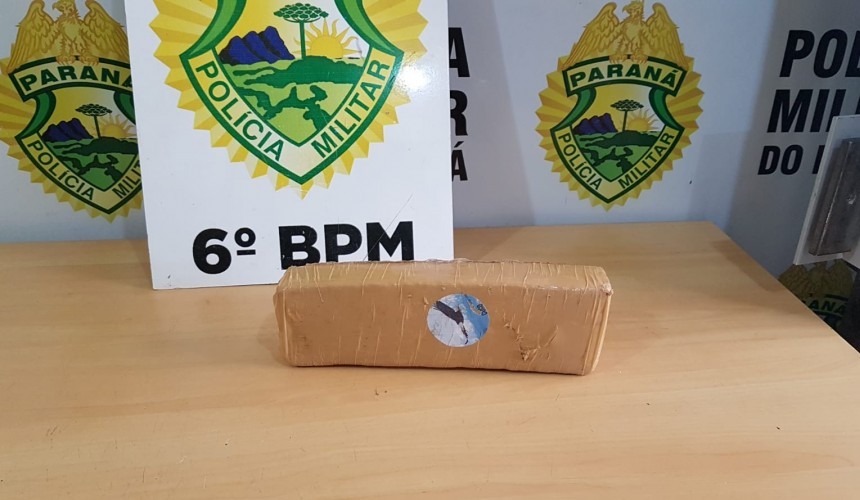 Abandonado: Tablete de maconha é deixado à própria sorte em via pública em Lindoeste