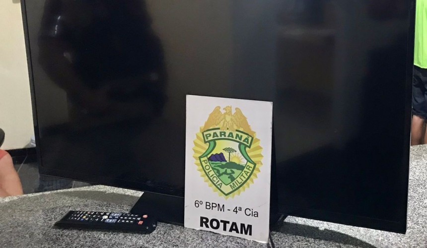 ROTAM recupera televisor após denúncia anônima em Capitão