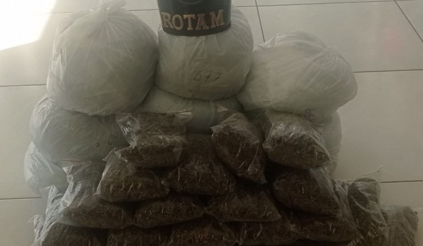 ROTAM prende homem e apreende quase 8 quilos de morruga em Salto do Lontra