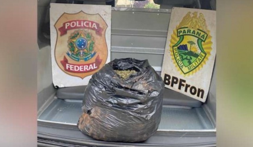 PF e BPFron apreendem adolescente com 6 quilos de maconha