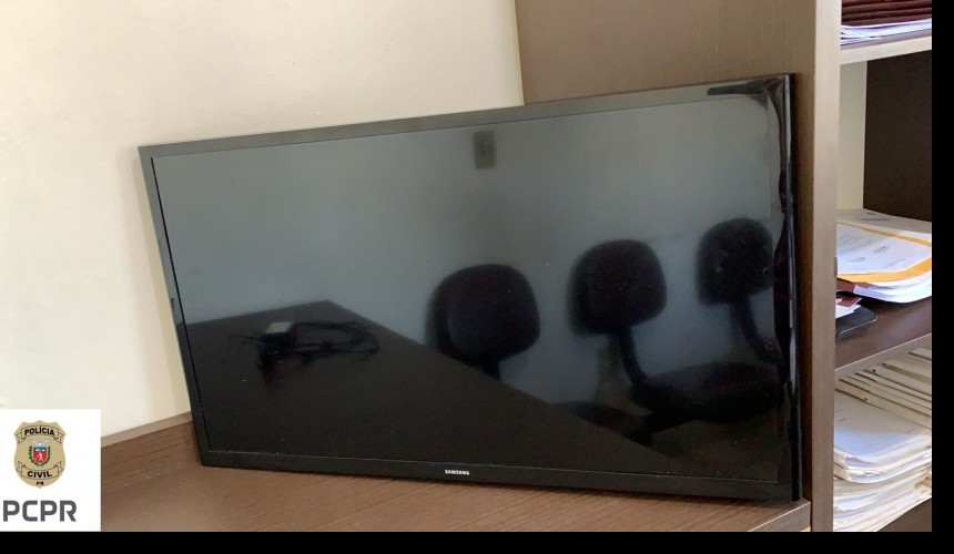 Polícia Civil de Capitão recupera televisor furtado