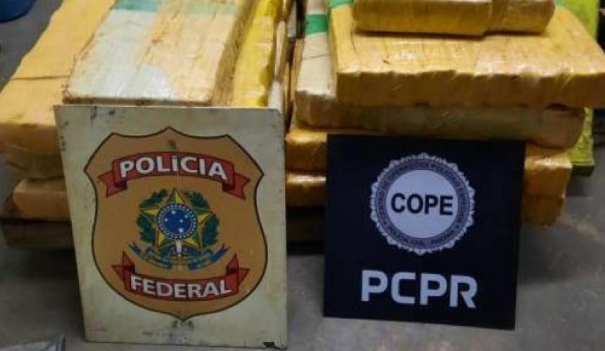 Polícia apreende mais de 300kg de maconha no Lago de Itaipu
