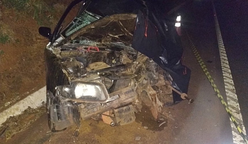 Grave acidente é registrado na BR-163 em Capanema