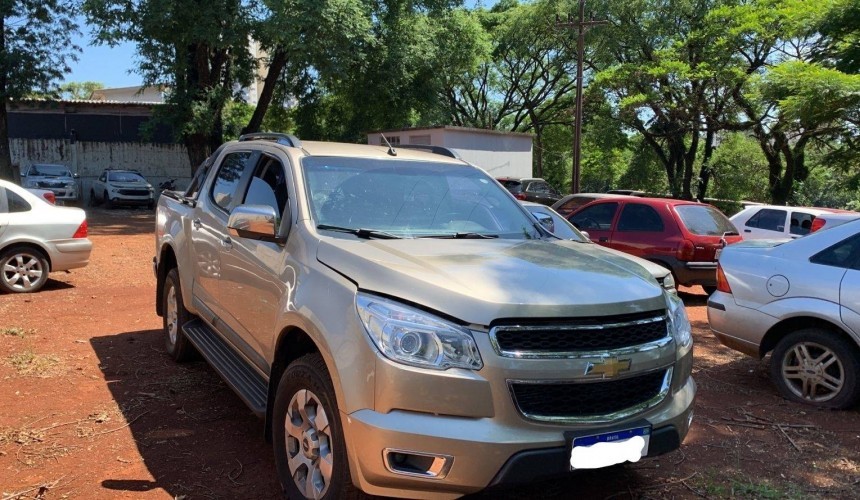 Caminhonete roubada em Santa Lúcia é recuperada pela PM; família vive momentos de terror