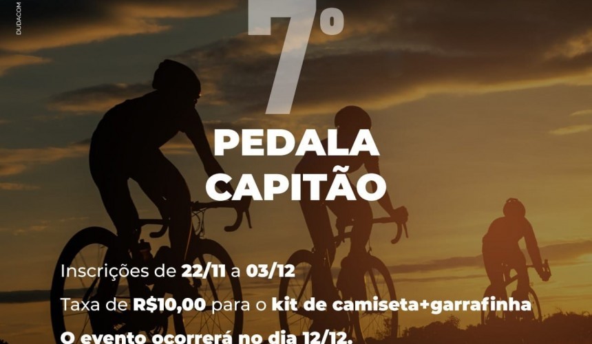 7° Pedala Capitão acontece em dezembro; inscrições estão abertas