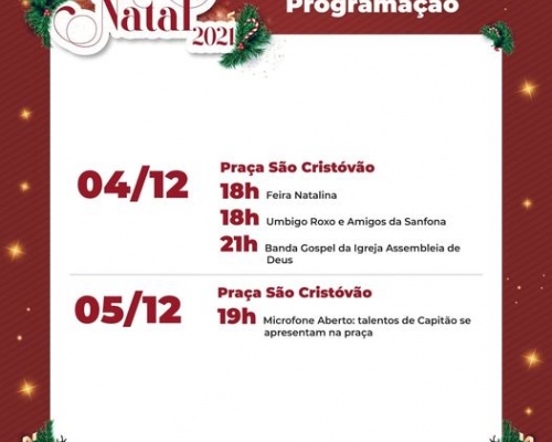 Natal em Capitão: Papai Noel estará novamente na praça e passeio de trenzinho será gratuito