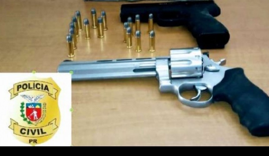 Homem é preso com revólver, em Marmeleiro