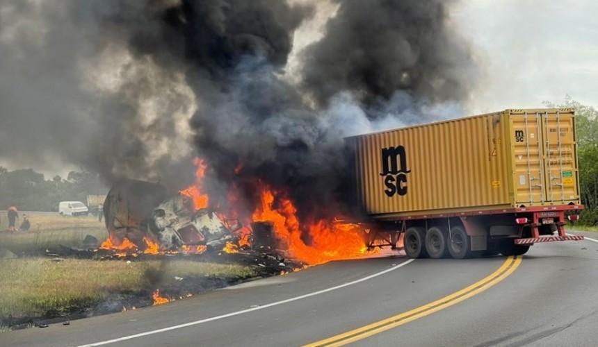 Grave acidente na BR-277 em Candói pode ter sido causado por viaturas do Depen