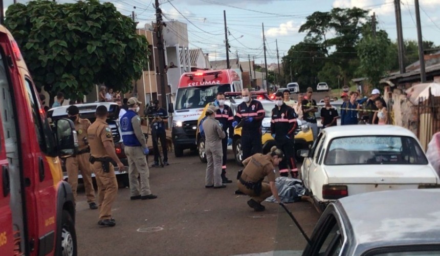 Jovem é assassinado no meio da rua em Cascavel