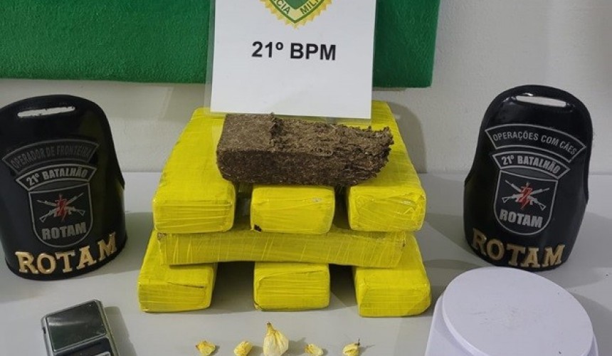 ROTAM prende homem com mais de 7 kg de maconha em Santa Izabel do Oeste