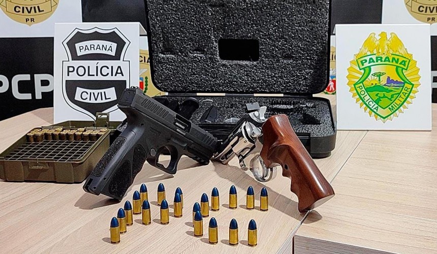 Capanema: Forças de segurança recuperam armas de fogo e objetos furtados