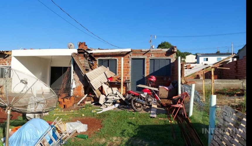 Capitão: Mais de 20 casas foram destelhadas pelos fortes ventos