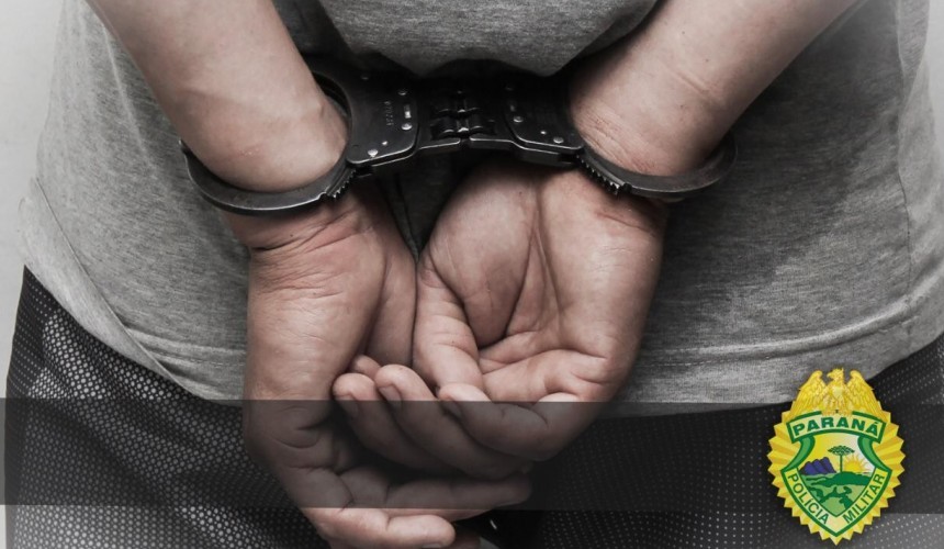 Homem é preso após agredir e ameaçar a sua companheira com uma faca em Realeza