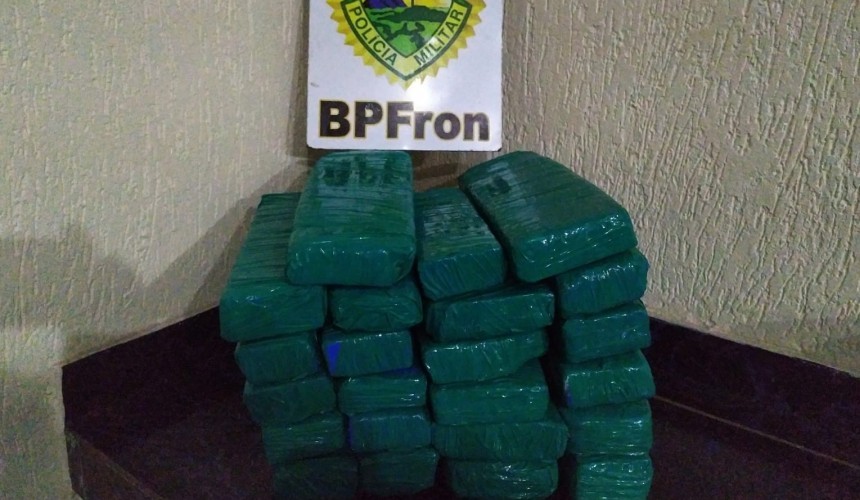 BPFRON apreende droga em ônibus em de Capitão