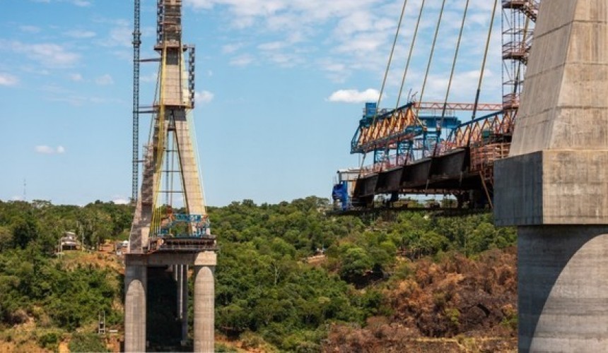 Obras da Ponte da Integração já passam de 75% da execução