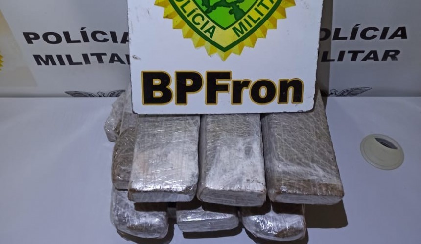 BPFRON apreende droga em ônibus na cidade de Realeza